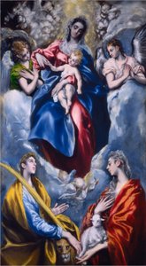 Madona s dítětem se svatou Martinou a svatou Anežkou, 1597-1599